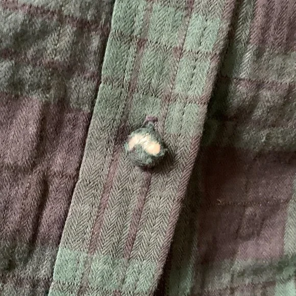 Harvey Faircloth Flannel Size Zip Button Down - Picture 5 of 12